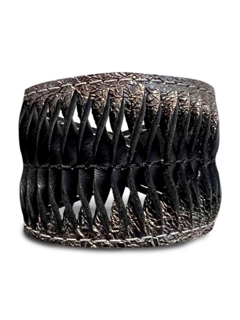 BRACELET LAMELLA - schwarzaltsilber