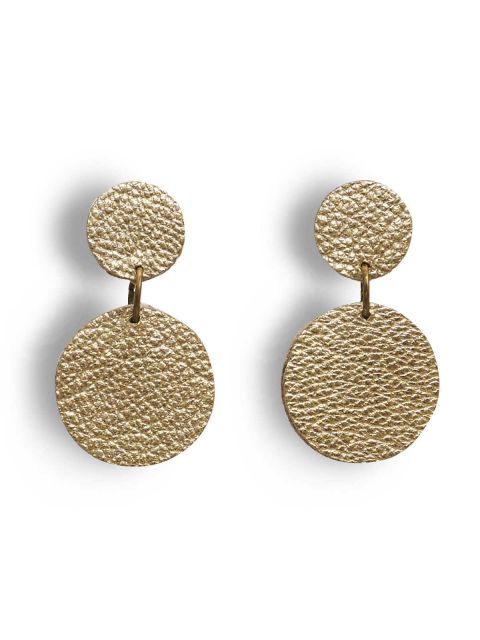 EARRING DOTS - gold mat