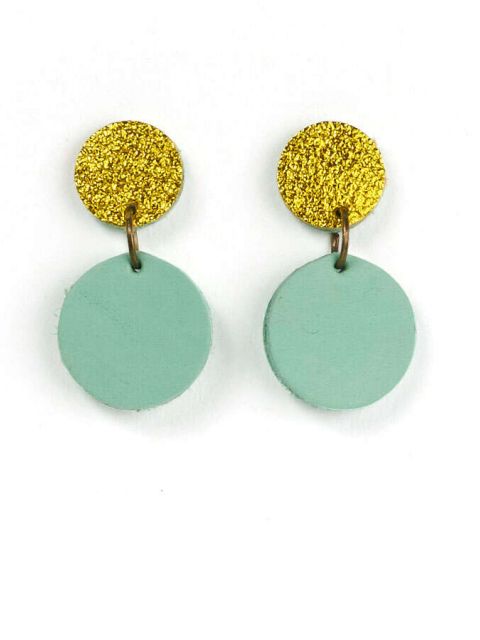 EARRING DOTS - sun mint