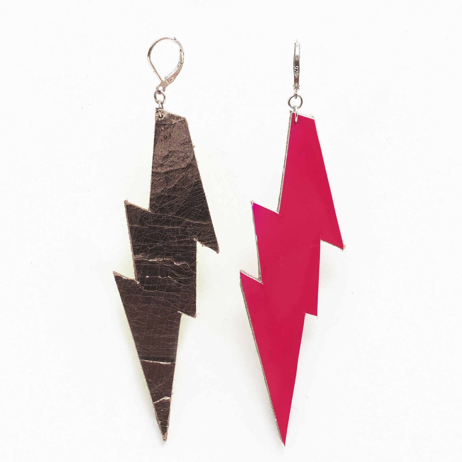 EARRING FLASH - pink gold_01