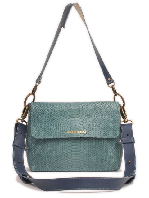 CROSSBODY BAG - blue snake - TESS